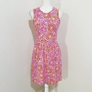 Jude Connally Sleeveless Rachel Dress Pink Floral Jude Cloth Size XS